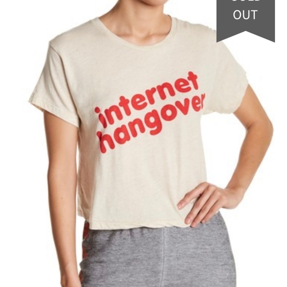 CYBER MONDAY 🤑 Wildfox Internet Crop Tee sz XS
